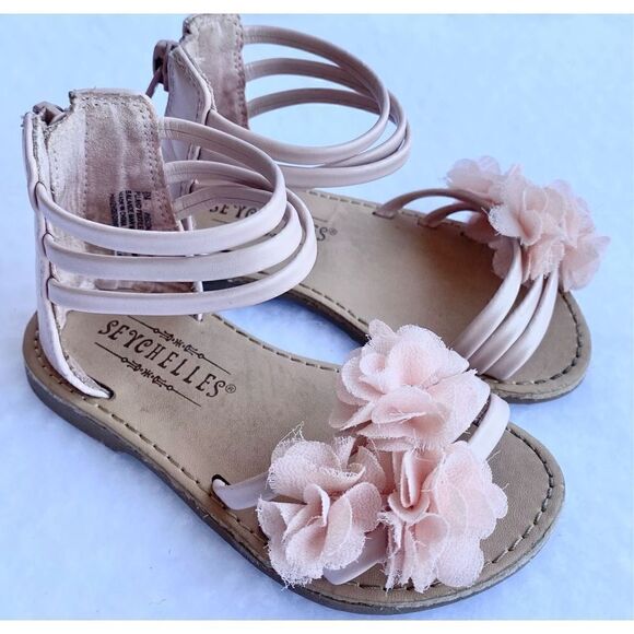 Seychelles Pink Floral Adorned Sandals - Picture 3 of 5